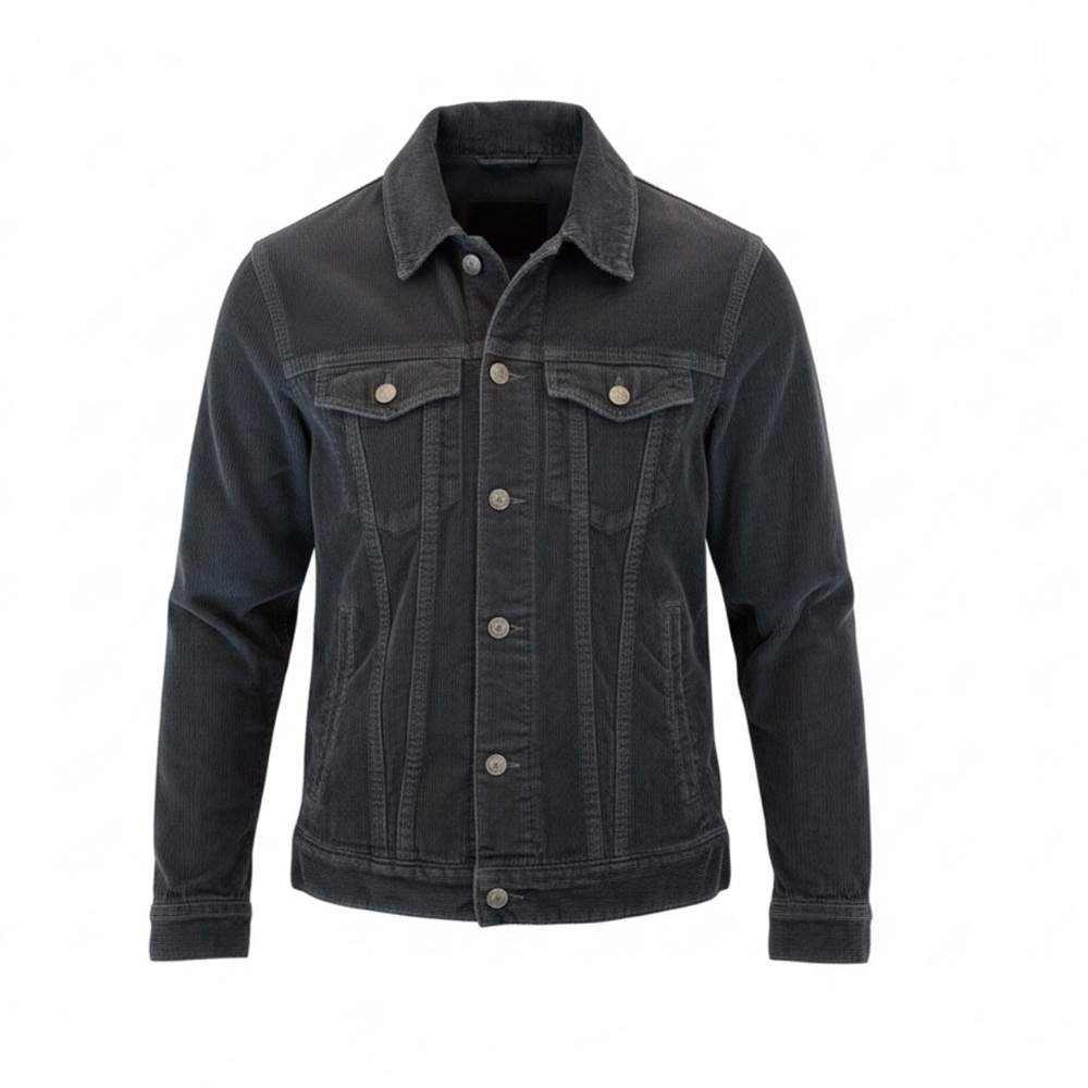 Abercrombie & Fitch Dark Gray Denim Jacket FREE SHIPPING!